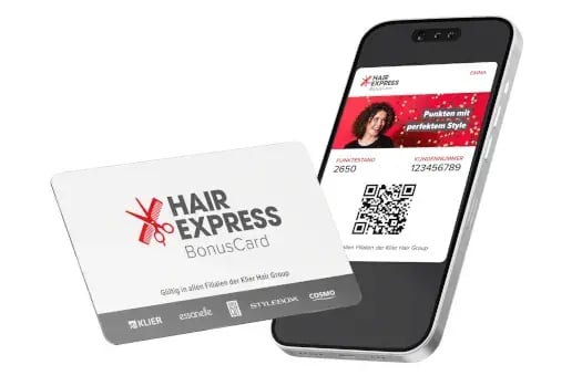 HairExpress BonusCard Kundenkarte Gutscheine Prämien